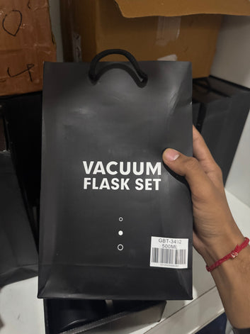 Stainless Steel Vacuum Flask and Flask Set 3 Steel Cups with Flask Combo