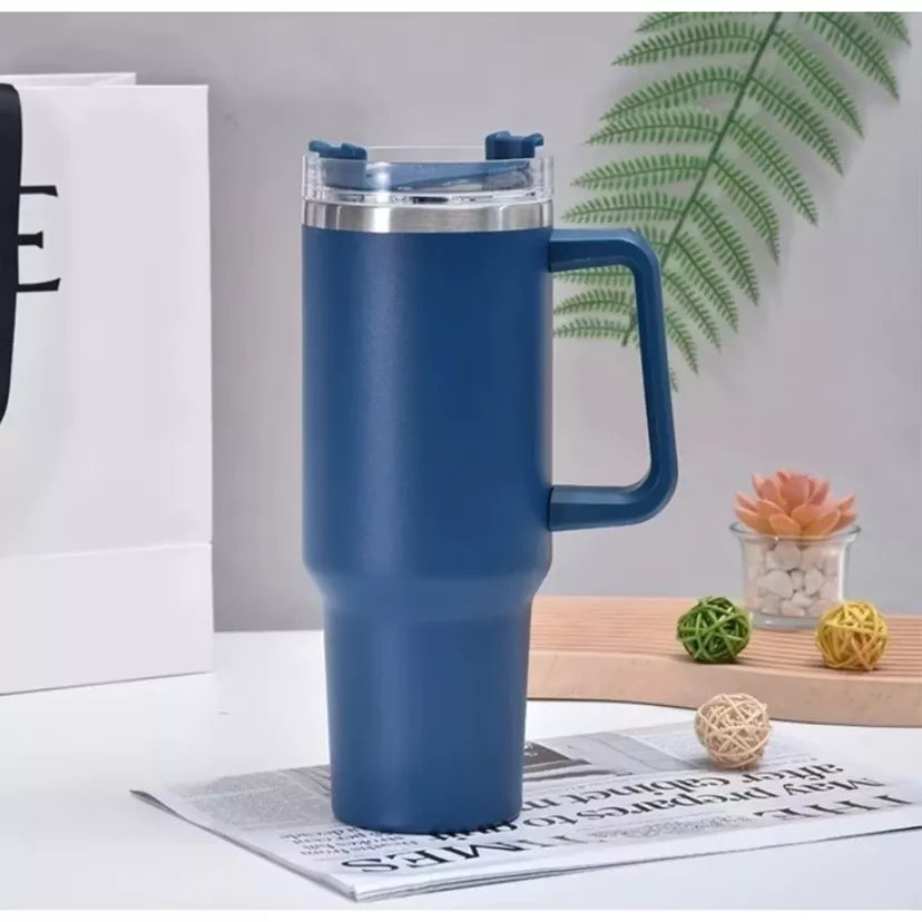 SipperPro ™ XL 40oz (1200ml) Tumbler (Cup) with Handle & Straw – Hot & Cold, Leak-Proof Travel Mug