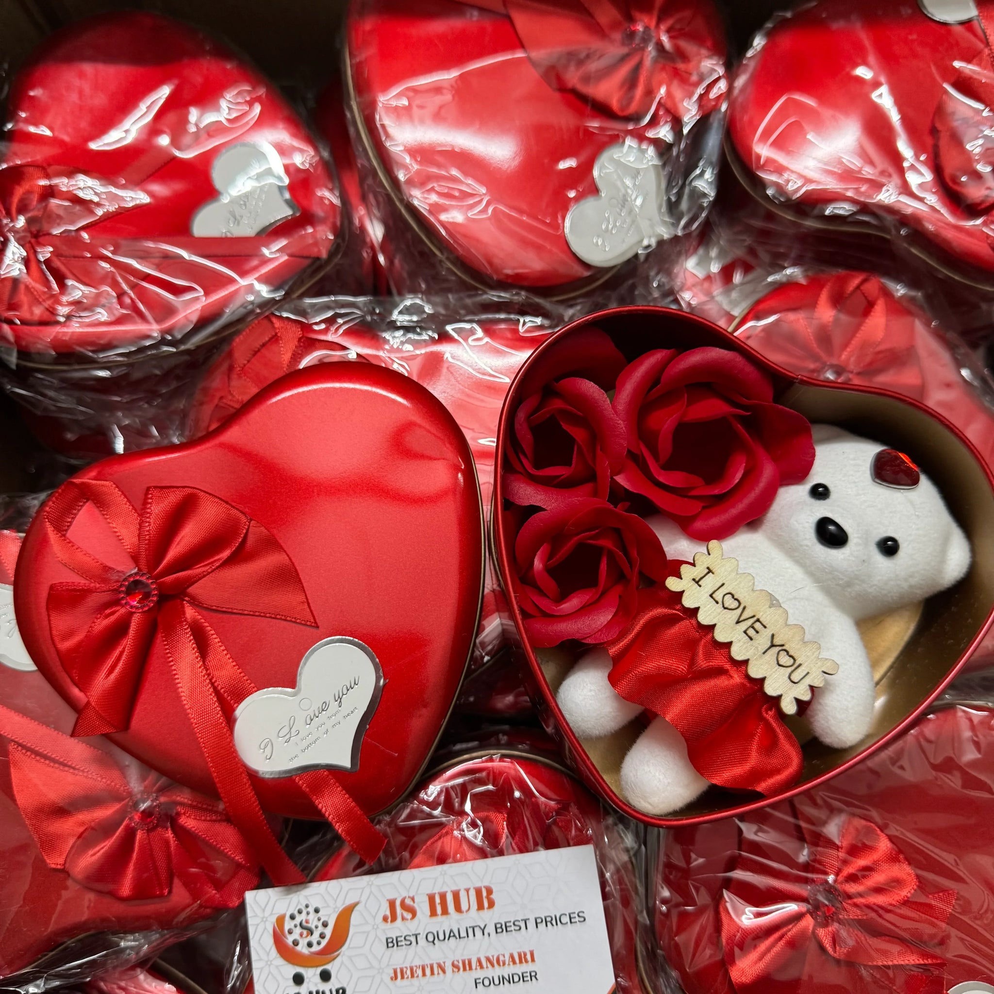 Hart Shape Gift Box Teddy